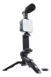 Tripode todo en uno: Flash, Soporte, Micrófono